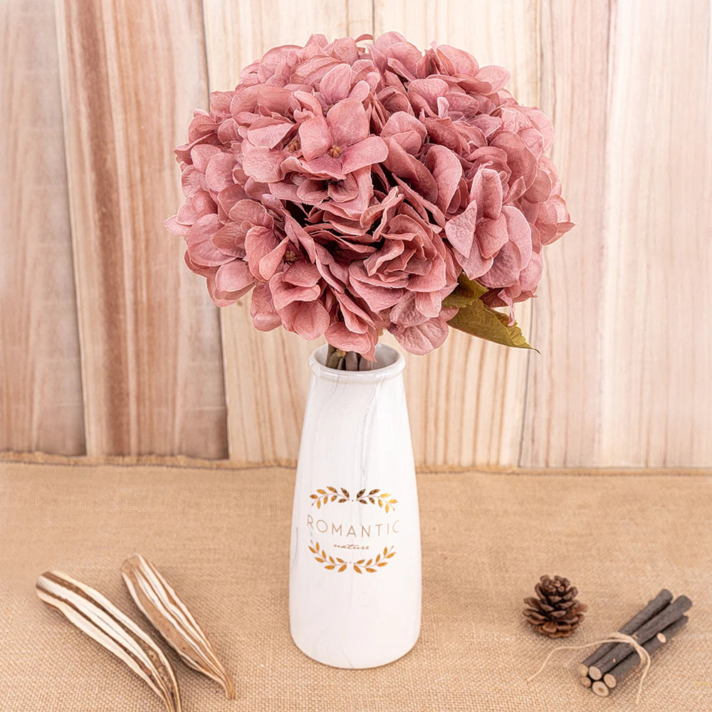 High Quality Artificial Hydrangea Silk Bouquet artificial Hydrangeas Luxurious Weddings