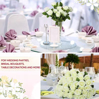 50 Silk Red Roses - Perfect for Weddings, Parties, and Home Decor Centerpieces Luxurious Weddings