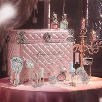 Flower Knows Swan Ballet Pink Antique Makeup Case Makeup Organizer Luxurious Weddings
