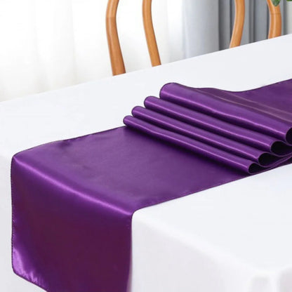 Elegant Satin Table Runner Set - 3PCS 30x275cm Table Runner Luxurious Weddings