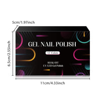 12Pcs Macaron Gel Nail Polish - UV Soak Off Kit nail kits Luxurious Weddings