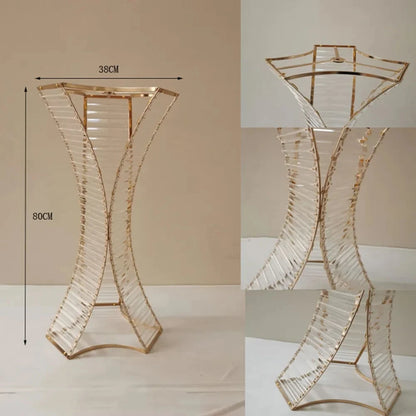 Wedding Centerpieces - Customizable Set of 5 Pieces - 80cm Height - Crystal Design Centerpieces Luxurious Weddings