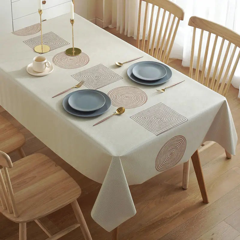 Polyester Tablecloth with Elegant Design tablecloth Luxurious Weddings