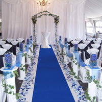 Blue Aisle Runner Luxurious Weddings