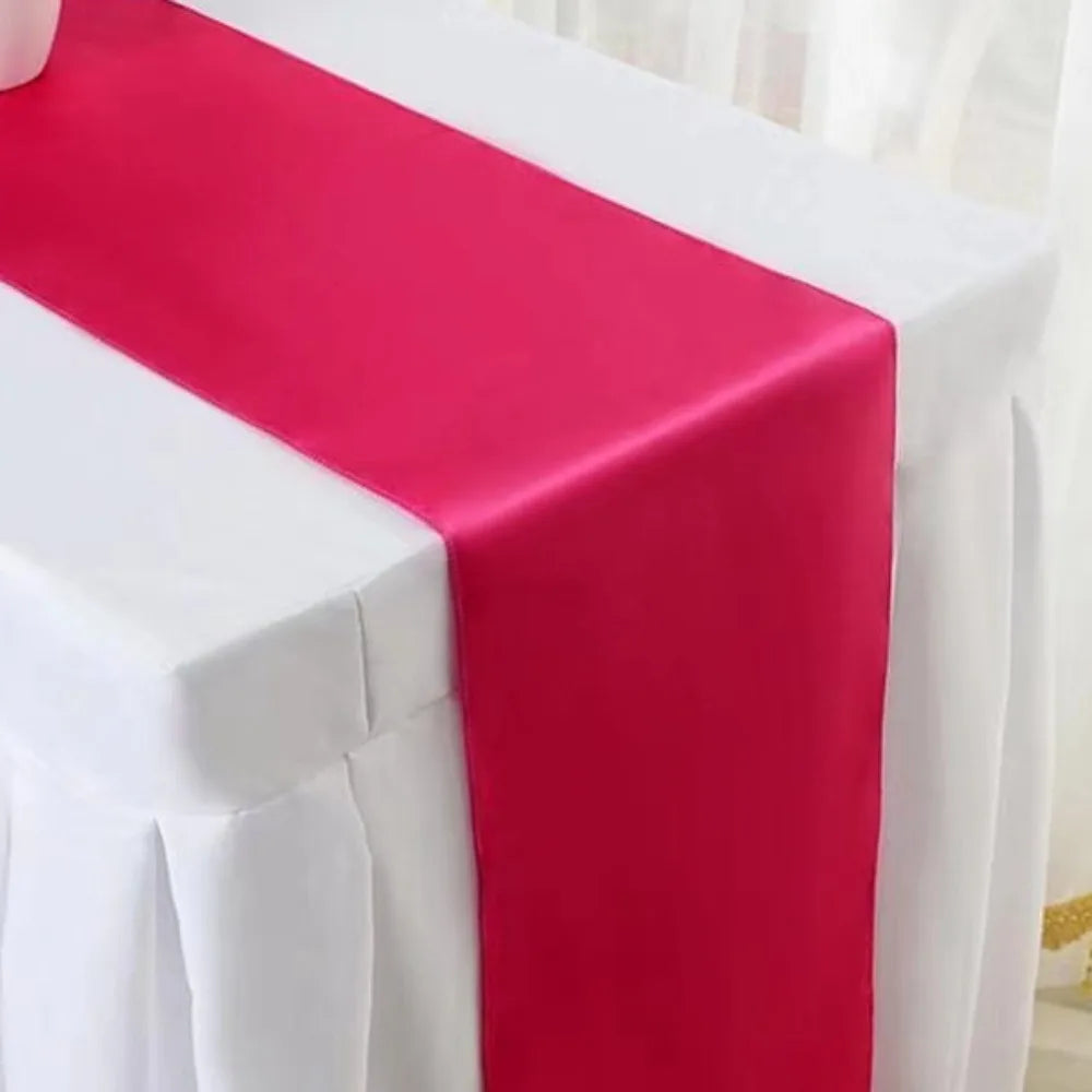 Elegant Satin Table Runner Set - 3PCS 30x275cm Table Runner Luxurious Weddings