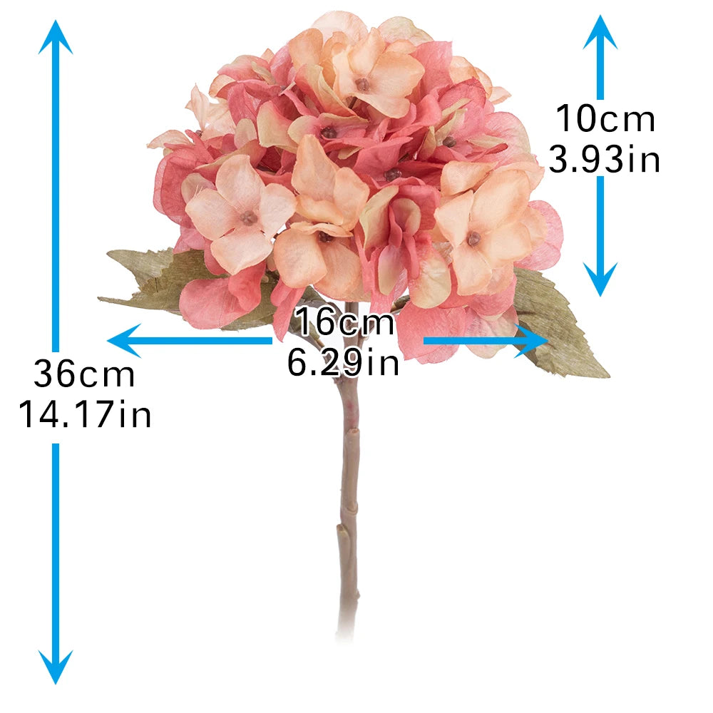 High Quality Artificial Hydrangea Silk Bouquet artificial Hydrangeas Luxurious Weddings