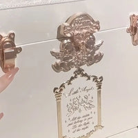 Flower Knows Swan Ballet Pink Antique Makeup Case Makeup Organizer Luxurious Weddings