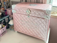 Flower Knows Swan Ballet Pink Antique Makeup Case Makeup Organizer Luxurious Weddings