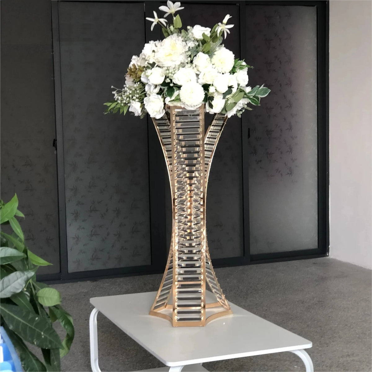 Wedding Centerpieces - Customizable Set of 5 Pieces - 80cm Height - Crystal Design Centerpieces Luxurious Weddings