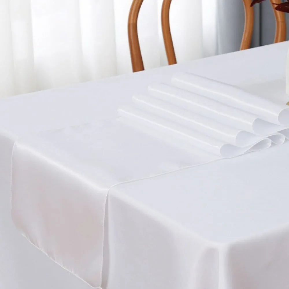 Elegant Satin Table Runner Set - 3PCS 30x275cm Table Runner Luxurious Weddings