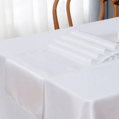 Elegant Satin Table Runner Set - 3PCS 30x275cm Table Runner Luxurious Weddings