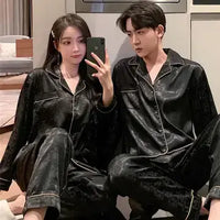 Couple Luxury Silk Pajamas Sets matching pjs Luxurious Weddings