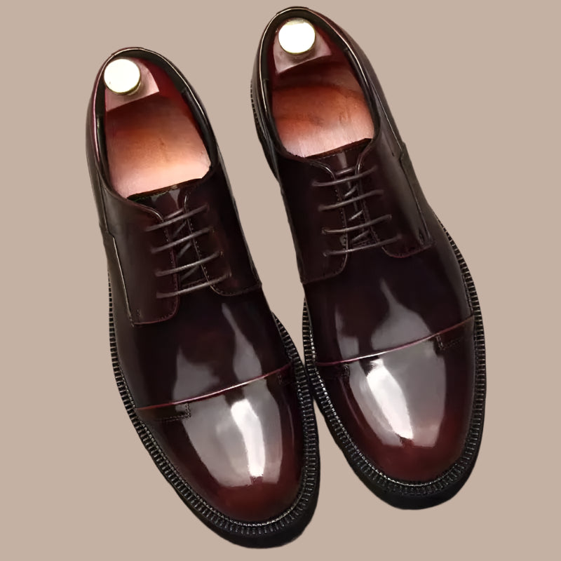 Handmade Genuine Leather Brogue Oxford Dress Shoes for Men Luxurious Weddings