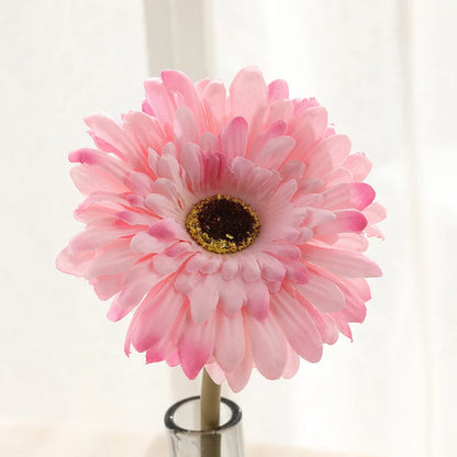 5/10PC Artificial Silk Gerbera Flower Heads - Perfect for Weddings and Home Decor! Sunflowers Luxurious Weddings