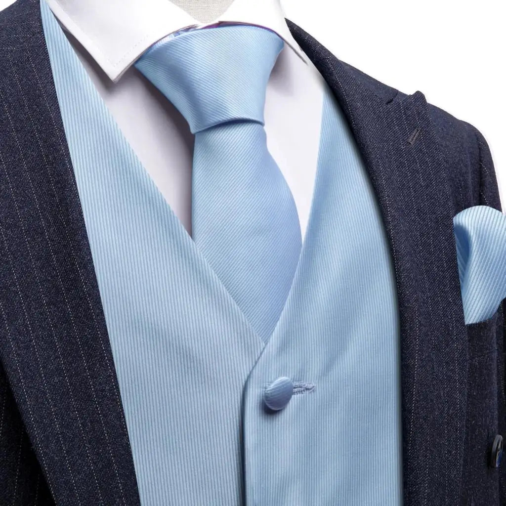 Elegant Vest Set for Men Waistcoat Tie, Cufflinks Waistcoats Luxurious Weddings