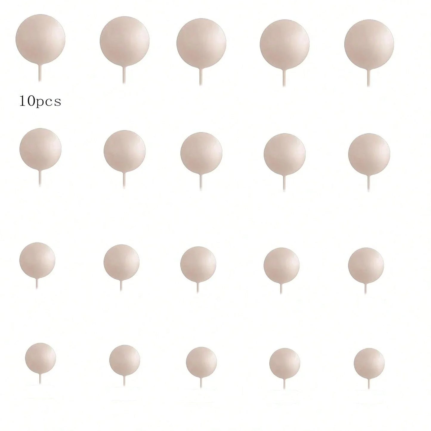 Gold Foam Ball Cake Toppers CAKE TOPPERS Luxurious Weddings