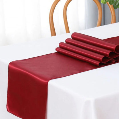 Elegant Satin Table Runner Set - 3PCS 30x275cm Table Runner Luxurious Weddings