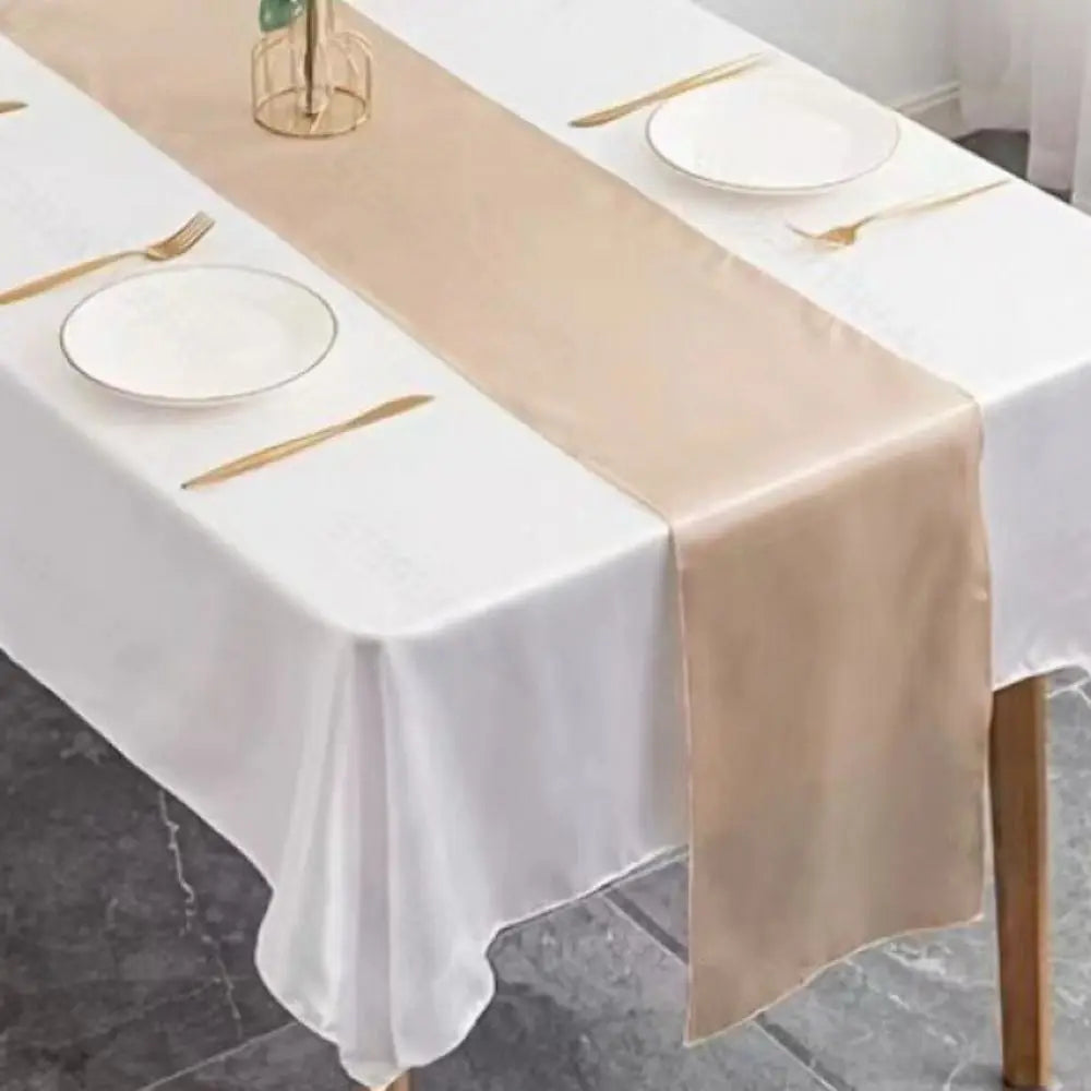 Elegant Satin Table Runner Set - 3PCS 30x275cm Table Runner Luxurious Weddings