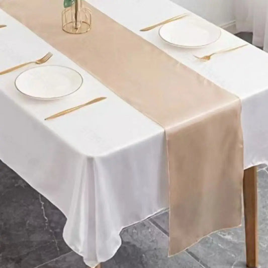 Elegant Satin Table Runner Set - 3PCS 30x275cm Table Runner Luxurious Weddings