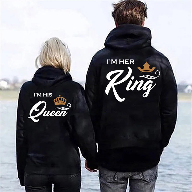 Exclusive King Queen Couple Hoodies Set By Luxurious Weddings