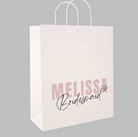 Custom Paper Gift Bag | Melissa Bridesmaid