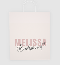 Custom Paper Gift Bag | Melissa Bridesmaid