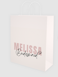 Custom Paper Gift Bag | Melissa Bridesmaid