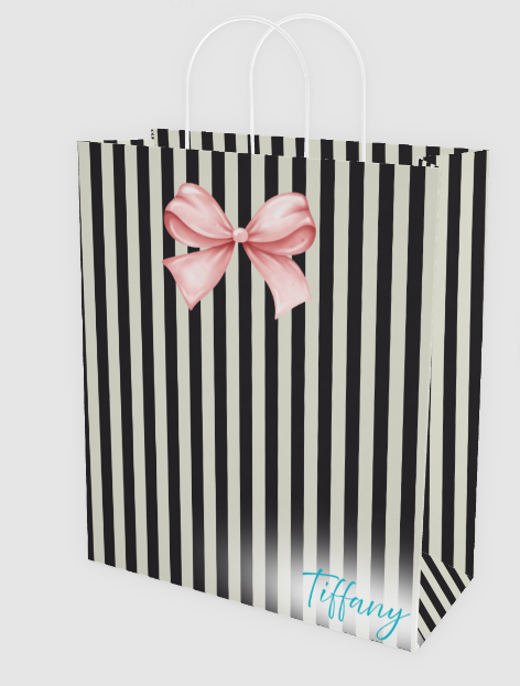 Custom Paper Gift Bag | Stripes