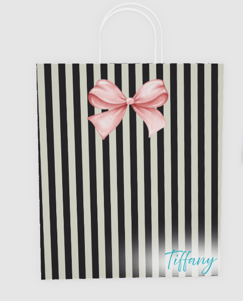 Custom Paper Gift Bag | Stripes