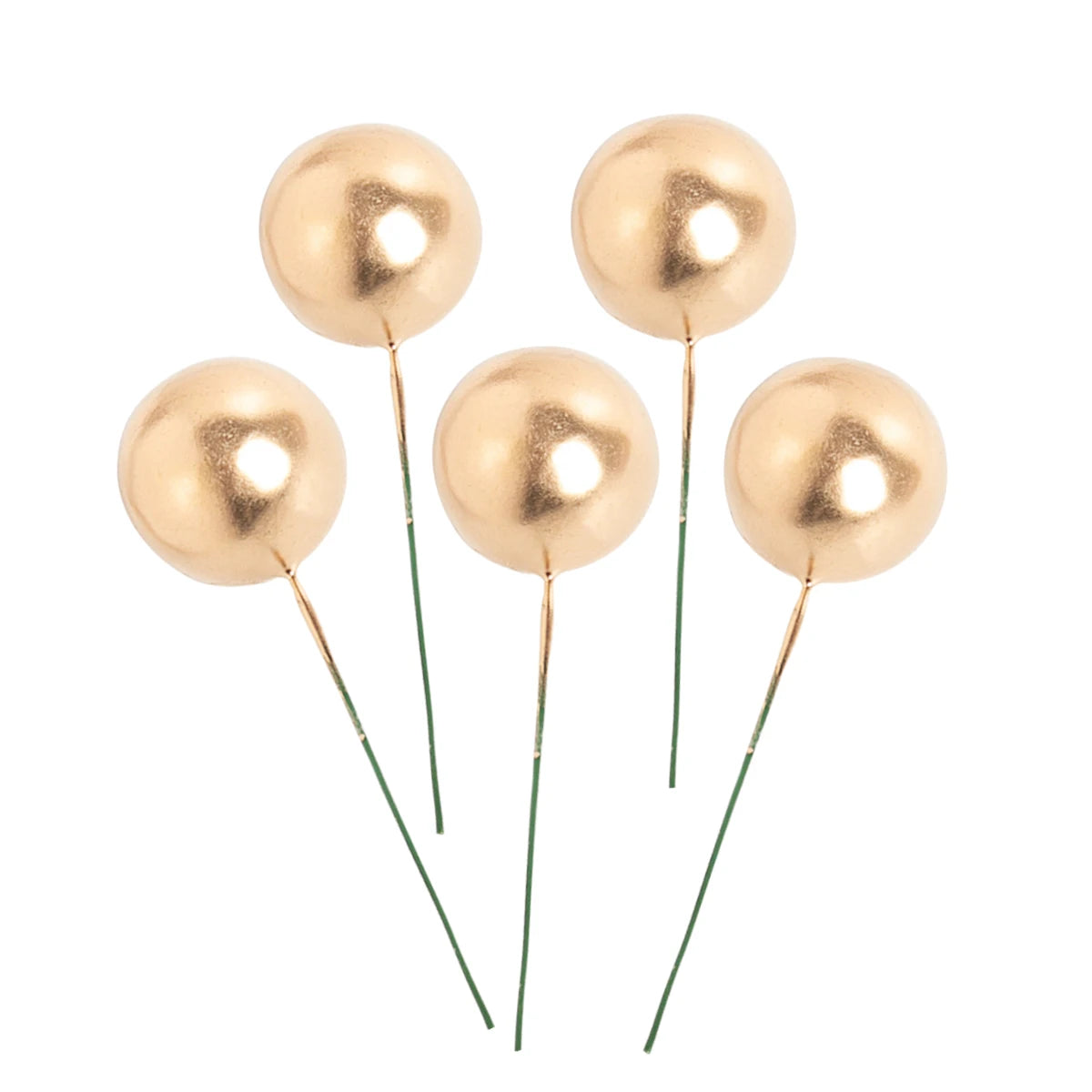 Rose Gold Silver Balls Cake Toppers Cake Decorations Luxurious Weddings