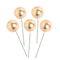 Rose Gold Silver Balls Cake Toppers Cake Decorations Luxurious Weddings