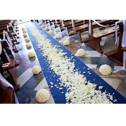 Blue Aisle Runner Luxurious Weddings