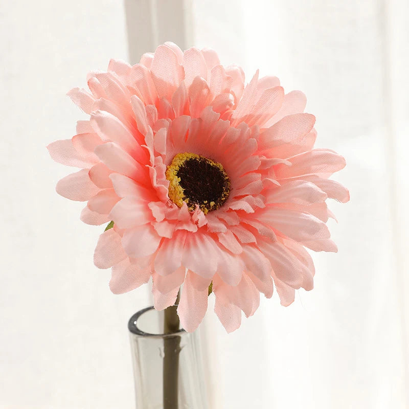 5/10PC Artificial Silk Gerbera Flower Heads - Perfect for Weddings and Home Decor! Sunflowers Luxurious Weddings