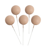 Rose Gold Silver Balls Cake Toppers Cake Decorations Luxurious Weddings
