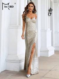 Shiny Sequin Evening Dress Sequin Evening Dress Luxurious Weddings
