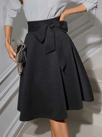 Tied Knee Length Skirt Skirt Luxurious Weddings