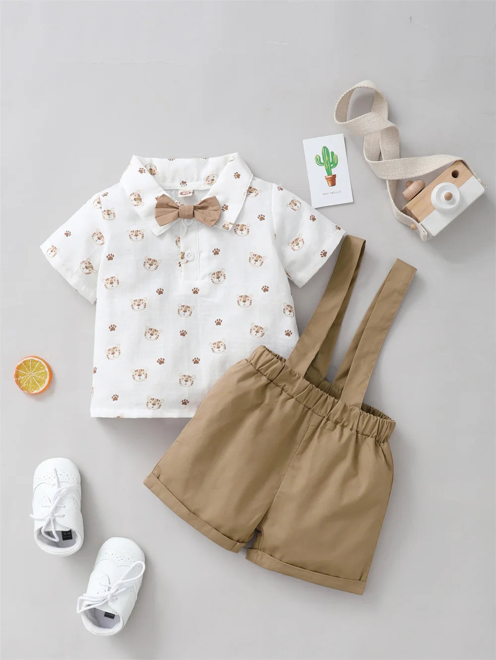Toddler Boy Tiger Print Suit - 2PC Casual Outfit Clothing Luxurious Weddings