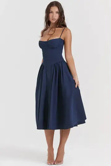 Spring Summer French Retro Dress midi dress Luxurious Weddings
