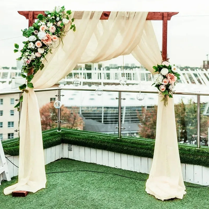 Wedding Arch Drape Chiffon Fabric Draping Wedding Arch Draping Luxurious Weddings