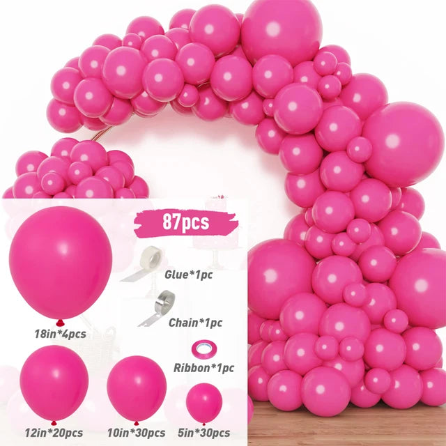 White Gold Balloon Garland Arch Kit Balloon Garlands Luxurious Weddings