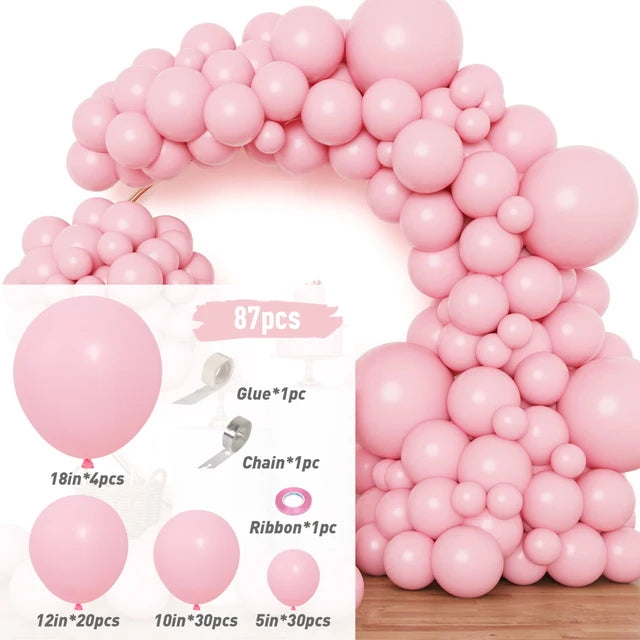White Gold Balloon Garland Arch Kit Balloon Garlands Luxurious Weddings