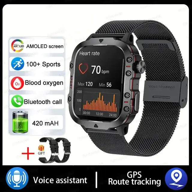 Military Smartwatch For Men smartwatch Luxurious Weddings