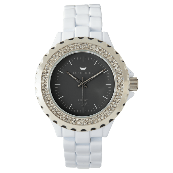 White Rhinestone Watch by Luxurious Watches Luxurious Weddings