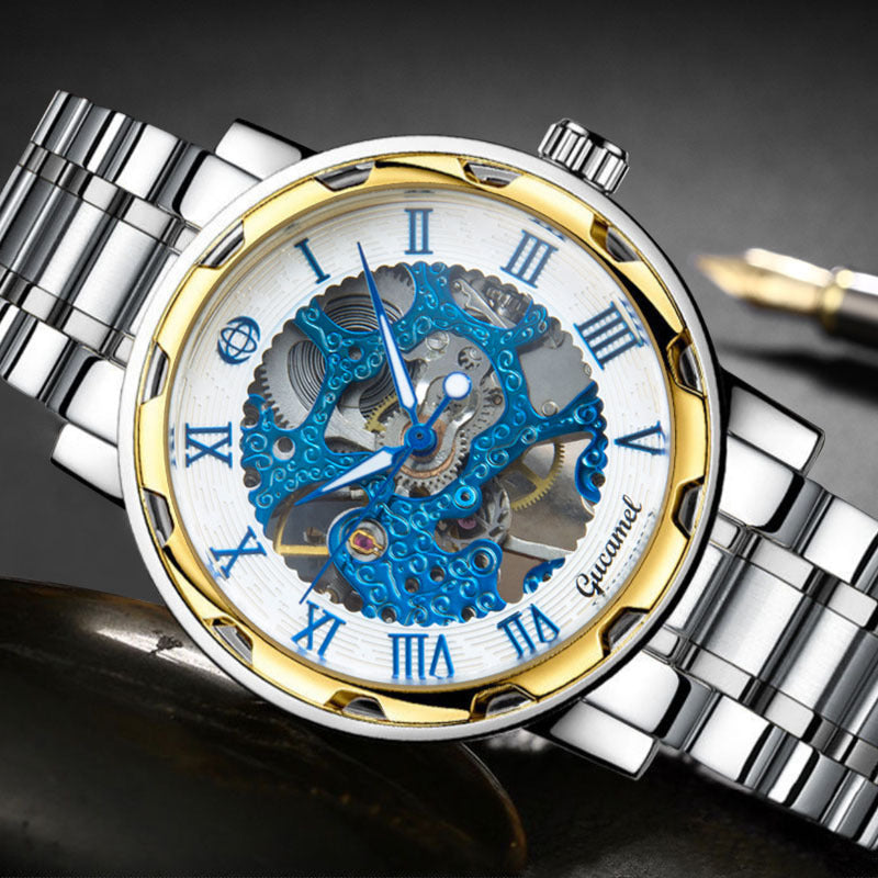 Steel Strip Hollow Gold Manual Mechanical Watch watch Luxurious Weddings