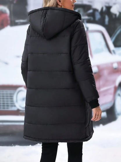 Plus Size Zip Up Hooded Winter Coat Plus size coat Luxurious Weddings