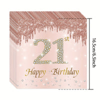 Stylish Golden Rose Napkins Napkins Luxurious Weddings