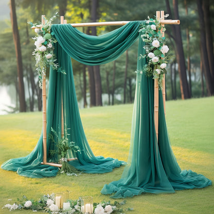 Green Silk Draping Silks Luxurious Weddings