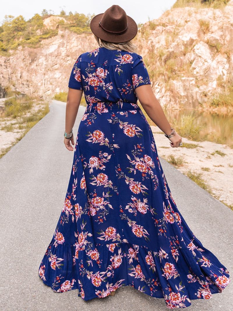 Plus Size V-Neck Maxi Dress Plus size dress Luxurious Weddings