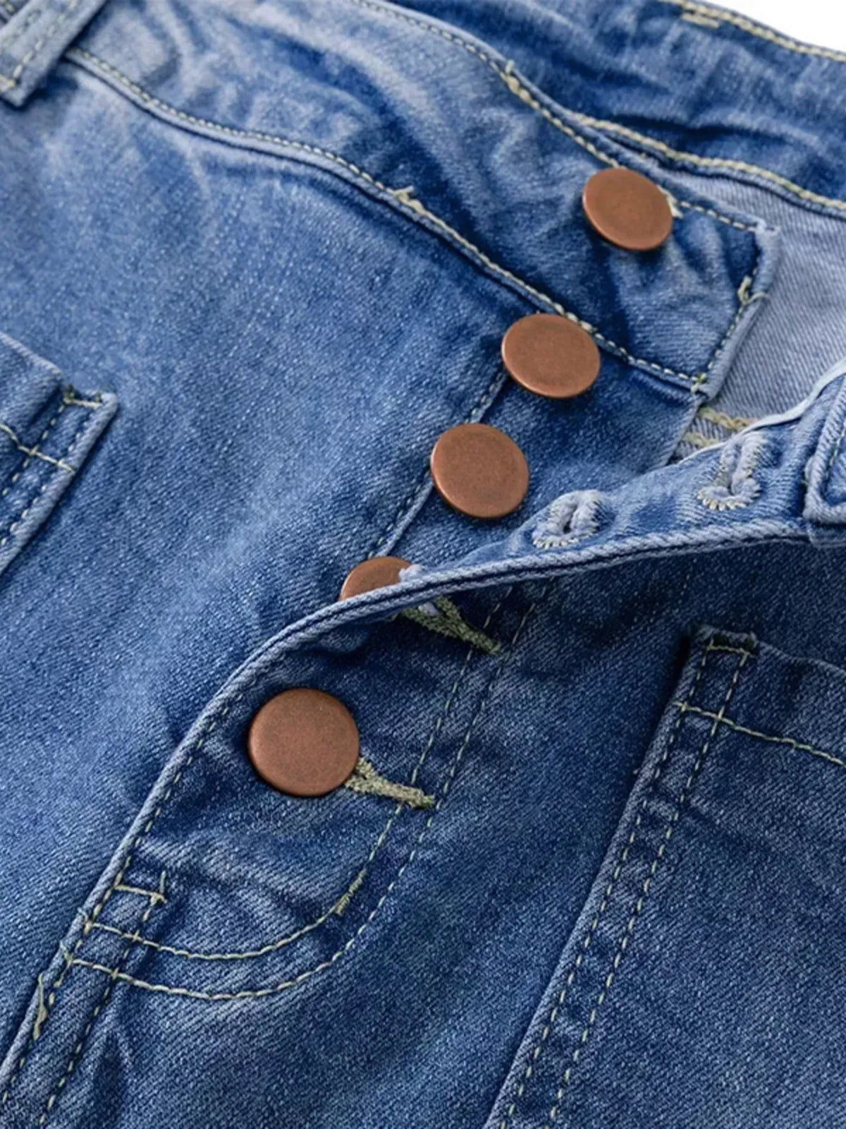 Full Size High Waisted Button-Fly Flare Jeans Plus Size Jeans Luxurious Weddings