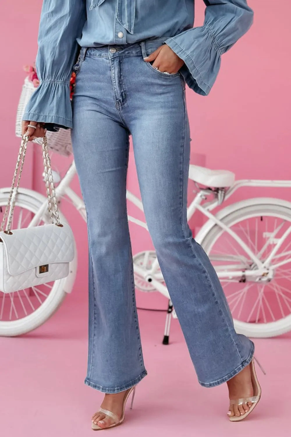Bootcut Jeans with Pockets Jeans Luxurious Weddings